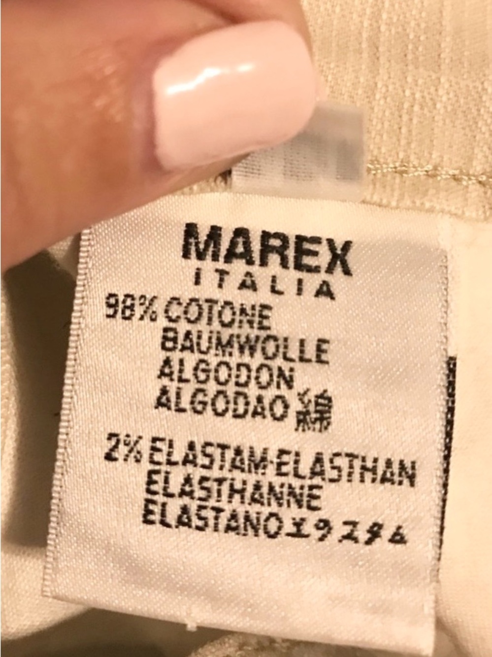 Angelo Marani Italy White Crystal Embellished Stretch Jeans Designer Denim Sz 8 - Picture 16 of 16
